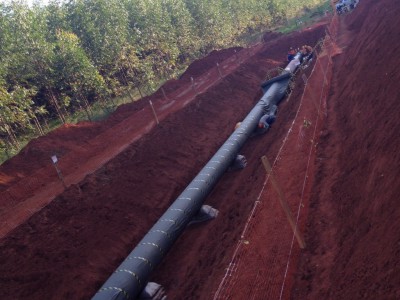 Inspe��o de duto de gas natural