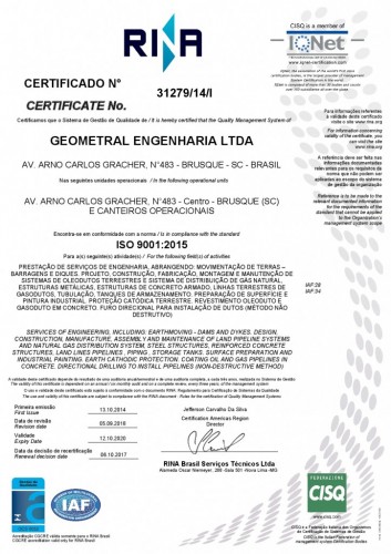 Certificação ISO 9001:2015